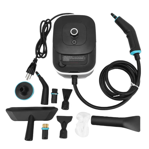 High Temperature Steam Cleaner With 6 Levels And 1250ml Tank, 6.56Ft Hose, US Plug 110V, Portable Kitchen Steam Cleaner components.