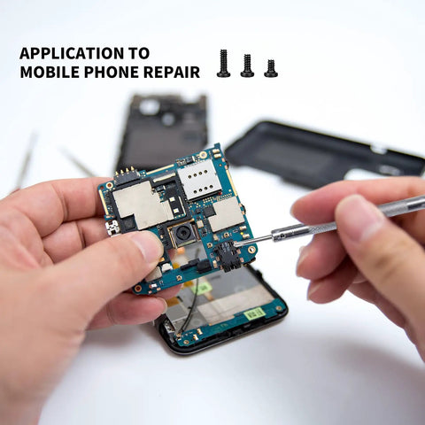 M1.2 M1.4 M2 Laptop Screws Small Micro Tiny Fasteners For Electronics Computer Repairs Glasses Watch Ssd Hard Drive Hardware Black Carbon Steel used in mobile phone repair.
