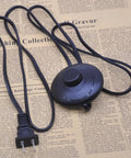 Black Floor Lamp Foot Switch Inline Pedal Switch For No Fuss Easy Control Round Black Push Button On Off Spring Loaded