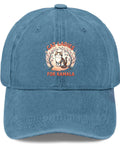Lightweight Cyan Blue Baseball Cap For Men With Adjustable Buckle Strap Daily Driver Cool Hat with cat design as streetwear essential