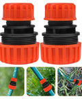 Two Pack One Half To Three Quarter Inch Garden Hose Repair Menders Connectors Adapters For Quick Leak Proof Repair And Extension Of Your Water Hose With Durable ABS Plastic Construction