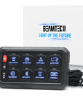 8 Gang RGB Switch Panel With Multi Function On Off Memory Dimmer Pulse Toggle And Auxiliary Touch LED Controller