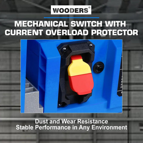 13 Inch Benchtop Thickness Planer With 15 Amp Motor Four HSS Blades 2000W All Copper Motor Overload Protection