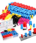 Ultimate 350 Pcs Silicone Rubber Tapered Plug Kit With 8 Various Sizes From 1/16 Inch To 5/8 Inch For Lab And Industrial Use Heat Resistant Stoppers That Won't Crack Shrink Or Break Under Pressure, assorted plugs by size