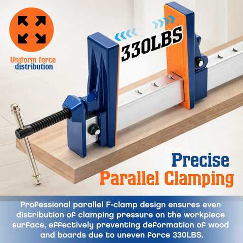 4 Pack 24 Inch Parallel Clamps For Woodworking DIY Furniture Assembly And Craft Projects Lightweight Aluminum F Clamps Built Tough For Precision Clamping Perfect For Cabinets Desks And Craft Tables, 330 lb