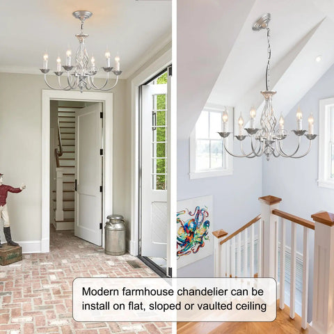 Vintage Farmhouse Crystal Branch Chandelier Bronze 9 Light Rustic Pendant Lights For Dining Room Living Room Kitchen Bedroom And Restaurant French Country Style Ceiling Fixture in hallway setup
