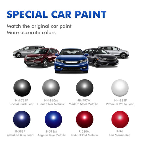 Platinum White Pearl NH-883P Touch Up Paint For Honda Cars DIY Scratch Repair Kit for Civic CR-V Odyssey Accord Pilot HR-V