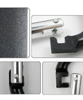 Close-up details of Two Pack Carabiner Stroller Hook Organizer For Hanging Purses Diaper Bags And Shopping Bags Lightweight Black