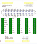 Diagram of Arduino Screw Terminal Block Breakout Module For Uno R3 Soldered And Ready To Use 3.5mm Pitch, 40 Pin IDC Header