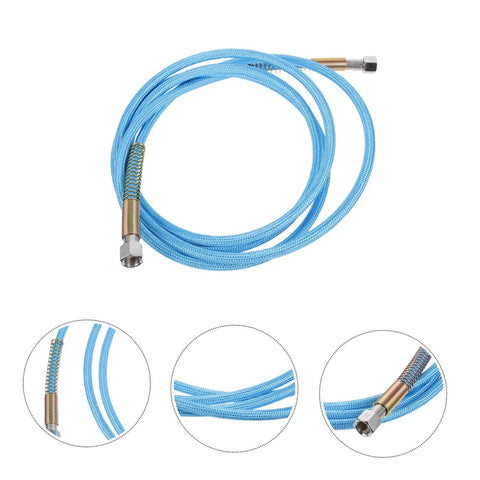 High Temperature Steam Iron Hose Replacement For Easy Ironing Durable Flexible Steam Hose Fits Most Steam Irons Simple Install Pro Grade Steam Line For Home Garment Care And Quick Cleaning Real Deal Leak Proof And Long Lasting blue hose with connectors