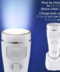 Close-up of 6 Pack 4 In 1 LED Emergency Lights For Home Power Outage, Rechargeable Plug In Flashlight Motion Sensor Night Light on base