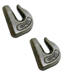 2 Pack Three Eighths Inch Weld On Chain Hooks Forged Clevis Grab Hooks Built Tough Heavy Duty Grade 70 Load Limit 6600 Lbs For Welding