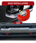 Chevy Silverado 1500 and GMC Sierra 1500 tow hook covers front bumper inserts custom fit 2007 2026 installation detail