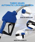 Heavy Duty Diesel Exhaust Fluid Pump Kit 110V All In One Dispensing System Nozzle focusing on ease of operation and safety features.