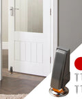 Heavy Duty Gate Wheel Replacement To Fix Saggy Wooden Doors Quiet Rolling Bearing Stops Door Drag Smooth As Butter Quick Install And Reliable Daily Use mounted on a white door.