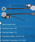 Universal Electric Power Window Lift Regulator Conversion Kit With Switches Wiring And Hardware For 2 Door Pickup SUV Truck Van Car, Plug And Play Install, Quiet Operation, Durable Construction, Black displayed on blue background with specifications.