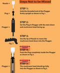 Tubeless Tire Puncture Repair Kit With Mushroom Plugs For Cars, Motorcycles, ATVs And Trucks And Tractors instructions