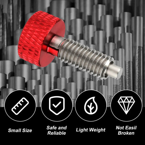 Handle Release Pins Kit With 2 Stainless Steel M6 Quick Release Pins Retractable Spring Plunger Bolt And Drill Bit For Toolbox Removal