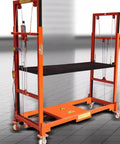 Heavy Duty Electric Lift Cart Built Tough For Heavy Lifting Delivers 1100 Pound Capacity Solid Steel Platform with wheels