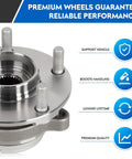 Front Wheel Bearing Hub Assembly For 2007 2012 Nissan Altima 2.5L L4 Only With 29 Splines 5 Lug ABS One Piece Drop In Replacement Direct Bolt On Upgrade