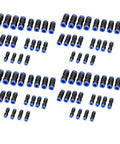 Rock Solid 80 Pcs Pneumatic Tube Connector Kit With PBT Air Hose Fittings And Zinc Alloy Adapters For Push To Connect PE PU PA PVC Nylon Tubing Up To 12mm OD, Perfect For High Pressure Air Line Jobs. Assorted straight pneumatic fittings