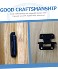SHINEOFI kitchen cabinet door hinges; black iron, edge-mount on door and plate-mounted view.