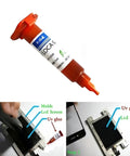 Liquid Optical Clear Adhesive Glue For Smartphone Screen Repair, UV Glass Repair Glue, step-by-step application close-up