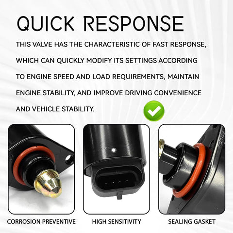 Idle Speed Control Valve IAC Sensor For Buick And Chevy Cars, Plug And Play Fuel Injection Throttle Stepper Motor Replacement Part