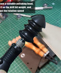 Three Piece Leather Burnisher Bits Set For Rotary Tools With Three Styles Edge Burnishers Pro Grade Including Pointed Tips