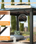 Heavy Duty 45 Degree Corner Brace Kit With 8 Solid Angle Support Brackets For Wood Decks, shows installation steps and pre-drilled holes.