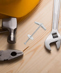 Heavy Duty Drywall Toggle Bolts And Wing Nuts Kit with tools on wooden surface