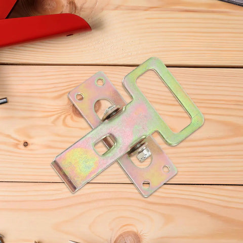 Heavy Duty Sofa Connector Buckles For A Rock Solid Couch Setup, interlocking iron linkage on wooden background.