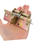 Heavy duty cabinet hinges with spring mechanism held in hand