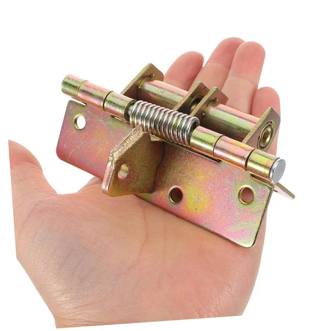 Heavy duty cabinet hinges with spring mechanism held in hand