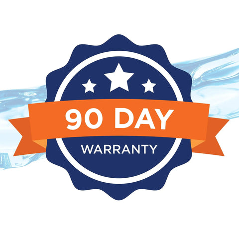 90-day warranty badge with stars and ribbon design for Magnetic Aquarium Algae Scraper For Glass And Acrylic Large Size.