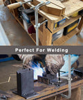 Heavy Duty F Clamps 4 Pack With 4-3/4 Inch Throat Depth, 12 Inch Opening, And 1200 Lbs Clamping Force for welding and woodworking