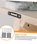 Fifty Pack Of Heavy Duty Furniture Connectors Slick Black Cam Lock Fasteners for easy wooden panel repairs on furniture.