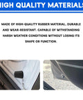 Heavy Duty Rubber Door Damper Buffer Pads For Cars Slam Silencer Bumper Cushions mounted on vehicle door, showcasing durable high-quality rubber.