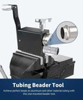 Bead Roller Tool for Tube Beading on Intake and Intercooler Piping Above 5/8 Inch ID, heavy-duty aluminum with stainless components.