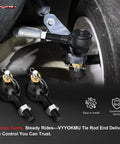 Club Car DS Tie Rod Ends Kit With Grease Fitting For 1976 Through 2008 Gas And Electric Golf Carts Two Left Hand And One Right Hand Replacement Ball Joints For Precise Steering And A Smoother Ride You Can Feel