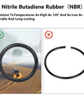 Black bumper clip ring for car quick-release kit; universal front/rear, solid and split views