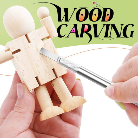 Exacto Knife Set With 16 Pieces Including Three Craft Knives And Thirteen SK5 Steel Blades used for wood carving model figure