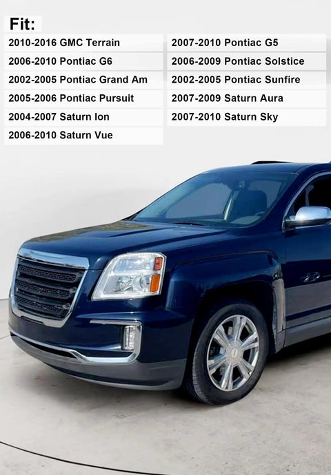 2006-2016 GMC Terrain front view with model compatibility list displayed