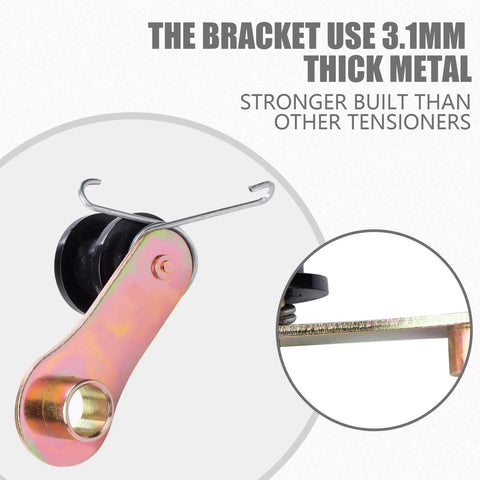 Heavy Duty Chain Tensioner With Spring For 110cc 125cc 140cc Dirt Pit Pro Dirt Bikes And ATVs, 3.1mm Thick Metal Bracket