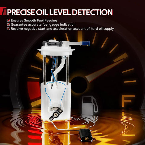 Solid Electric Fuel Pump Assembly Drop In For Ford Focus 2009 To 2011 And Ford Fiesta 2011 To 2013 Replaces FG1327 AE8Z9H307C with oil level detection.