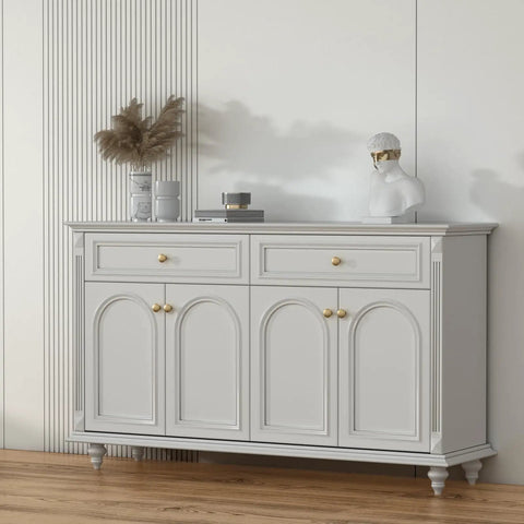 White dresser with Champagne Bronze Cabinet Knobs Set of 25, Solid Zinc Alloy Single Hole Drawer Pulls for Small Dressers and Cabinets