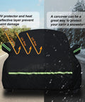 Heavy Duty Waterproof Car Cover For Your Classic Beetle Bug 1960 To 1980 2 Door Sedan Up To 167 Inches Long With 210T High Density Polyester Taffeta All Weather Outdoor Protection with UV shield.