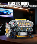 V8 Engine Model Kit That Runs Hands On Build Your Own Mini Visible Car Motor Realistic Piston Motion Turbocharger Science DIY Set