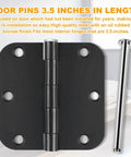 Six Pieces Of 3.5 Inch Indoor Door Hinge Pins Replacement For 3.5 Inch Oil Rubbed Bronze Hinge Pins And Screws In Silver Finish, Suitable For Interior And Commercial Doors, High Strength Steel Construction.