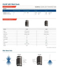 Specifications sheet for Cool Outdoor Cylinder LED Downlight In Dark Bronze Finish, 4000K Daylight, 9W, MVOLT Compatible